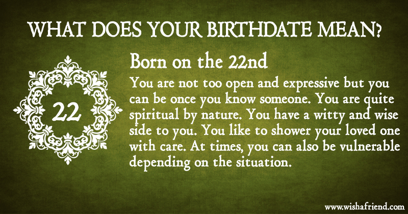 Que signifie l'anniversaire le 22 juillet?