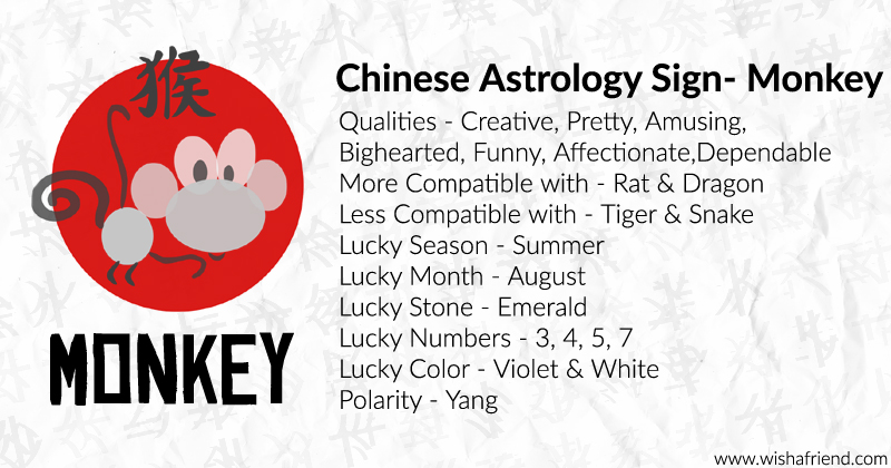 Your Chinese Zodiac Profile Monkey
