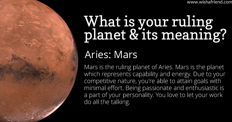 Find out your ruling planet and its meaning- Aries- Mars