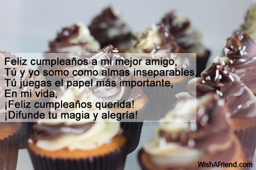 9527-Deseos del cumpleaños del mejor amigo