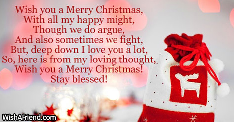 merry christmas my friend poem
