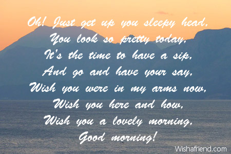 good morning beautiful poem