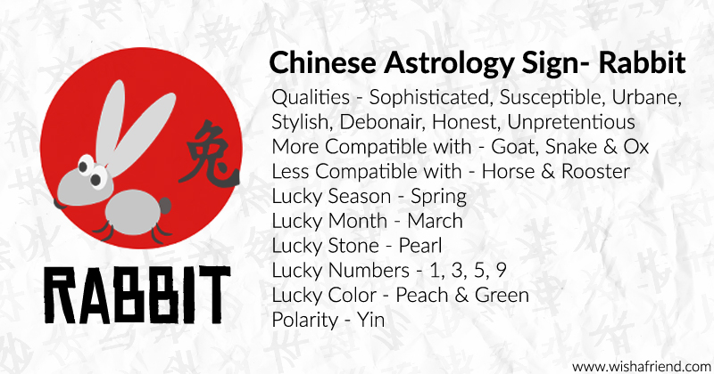 Your Chinese Zodiac Profile Rabbit