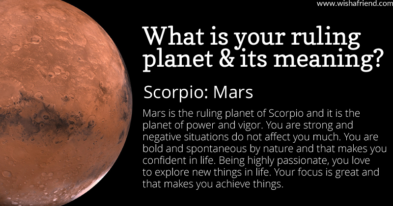 Find Out Your Ruling Planet And Its Meaning Scorpio Mars