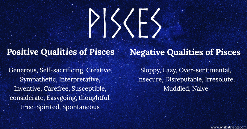 Find Positives And Negatives Of Your Zodiac Sign Pisces