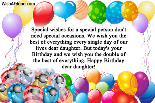 Birthday Wishes For Daughter