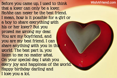 best bday msg for bf