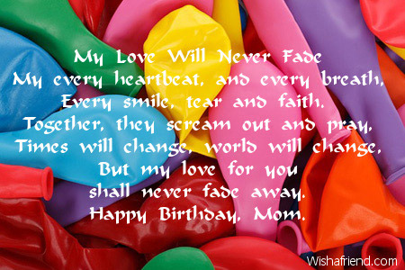 happy birthday poems for mom from son