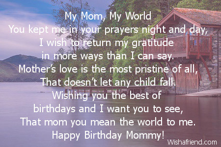 birthday poems for mom from kids