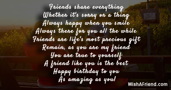 Best Friend Birthday Sayings