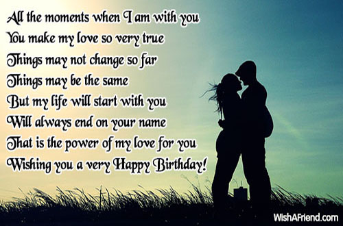 All The Moment When I Am Love Birthday Quote