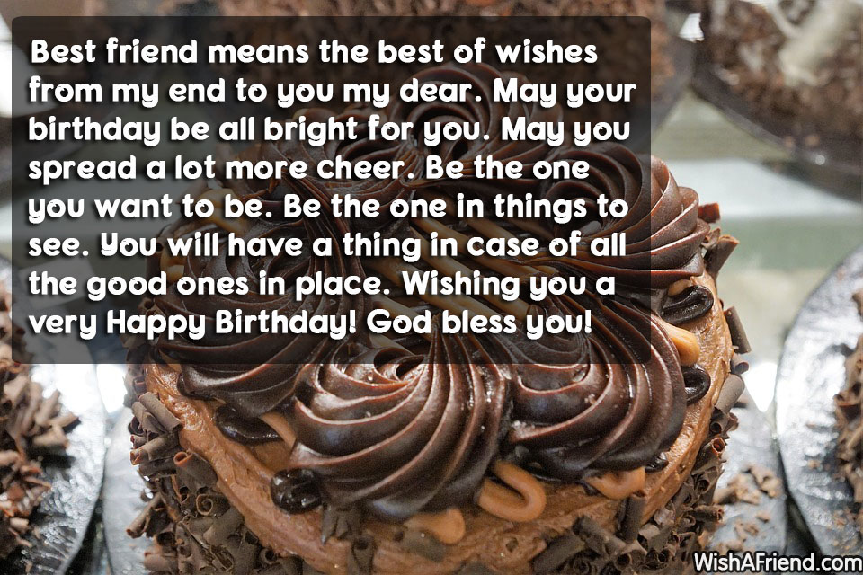 Birthday Wishes For Best Friend In English Tutorial Pics