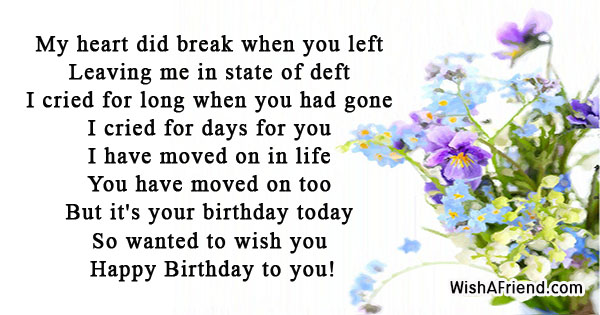 happy birthday quotes for ex girlfriend