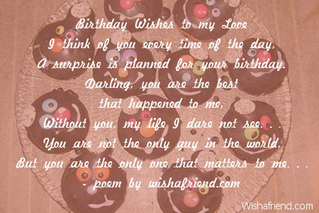 happy birthday my love quotes poems