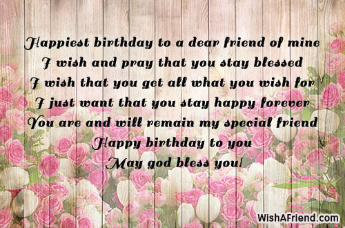 sweet birthday messages for a special friend