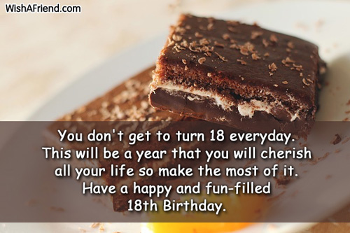 its my 18th birthday quotes