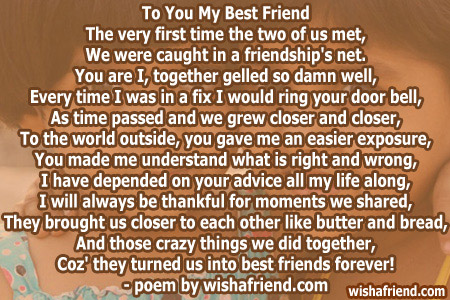 special friend poems for her
