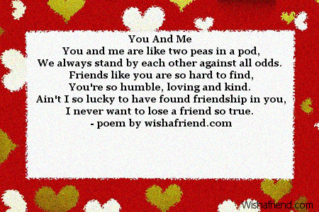 best friend poems for him