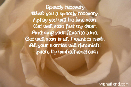 get well soon poems for a friend