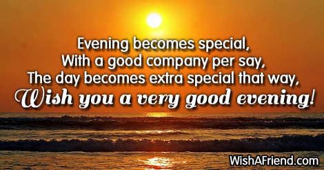 good evening wishes for friends
