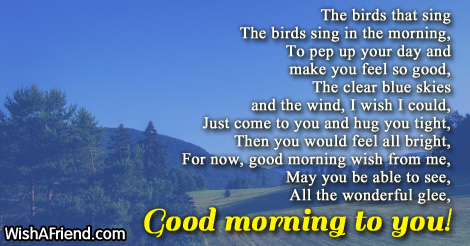 Good Morning Poems