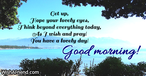 Good Morning Greetings, Each day is an opportunity. Take