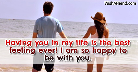 Having You In My Life Is Love Message For Boyfriend
