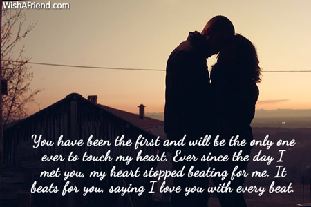 You have been the first and, Love Message For Wife