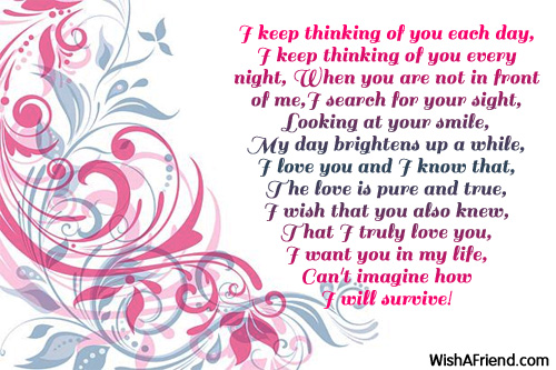 thinking about you poems for her