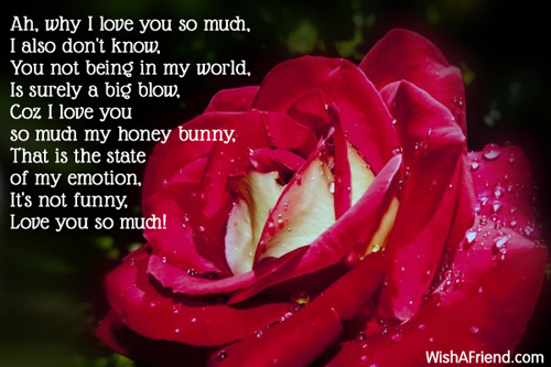 My love is such , Funny Love Poem
