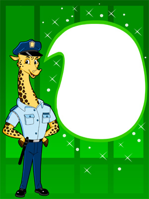 Policeman Giraffe
