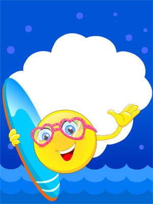 Surfing Smiley
