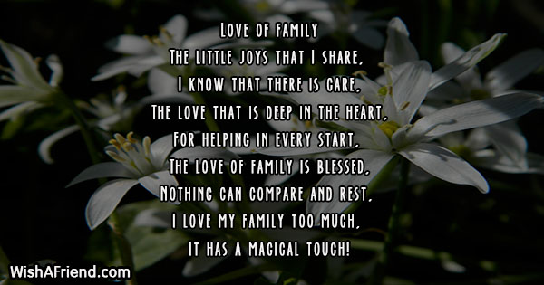 Inspirational Poems About Family