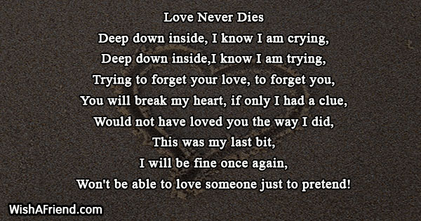 Deep Pain Broken Heart Poems Sitedoct