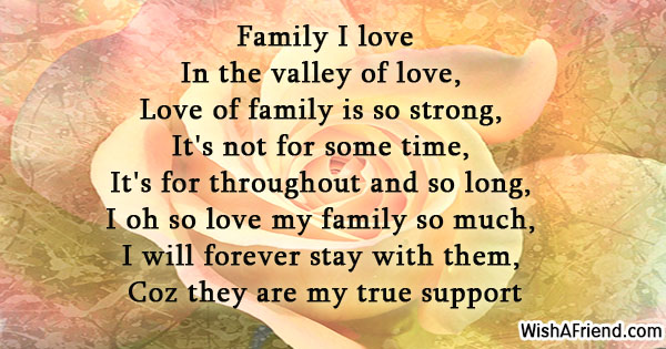 Short Simple Poem About Family