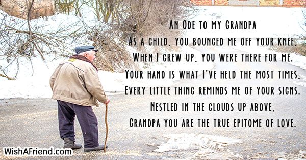 Download An Ode To My Grandpa Poem For Grandpa