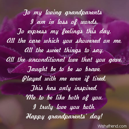 Download To my loving grandparents , Poem For Grandparents Day