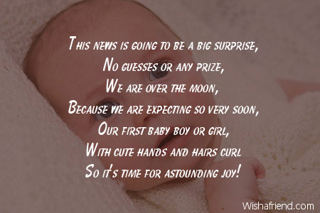 expecting baby girl poem