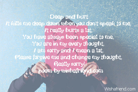 hurt feelings poems