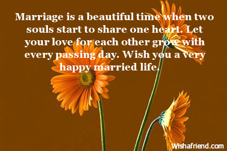 happy marriage life wishes messages